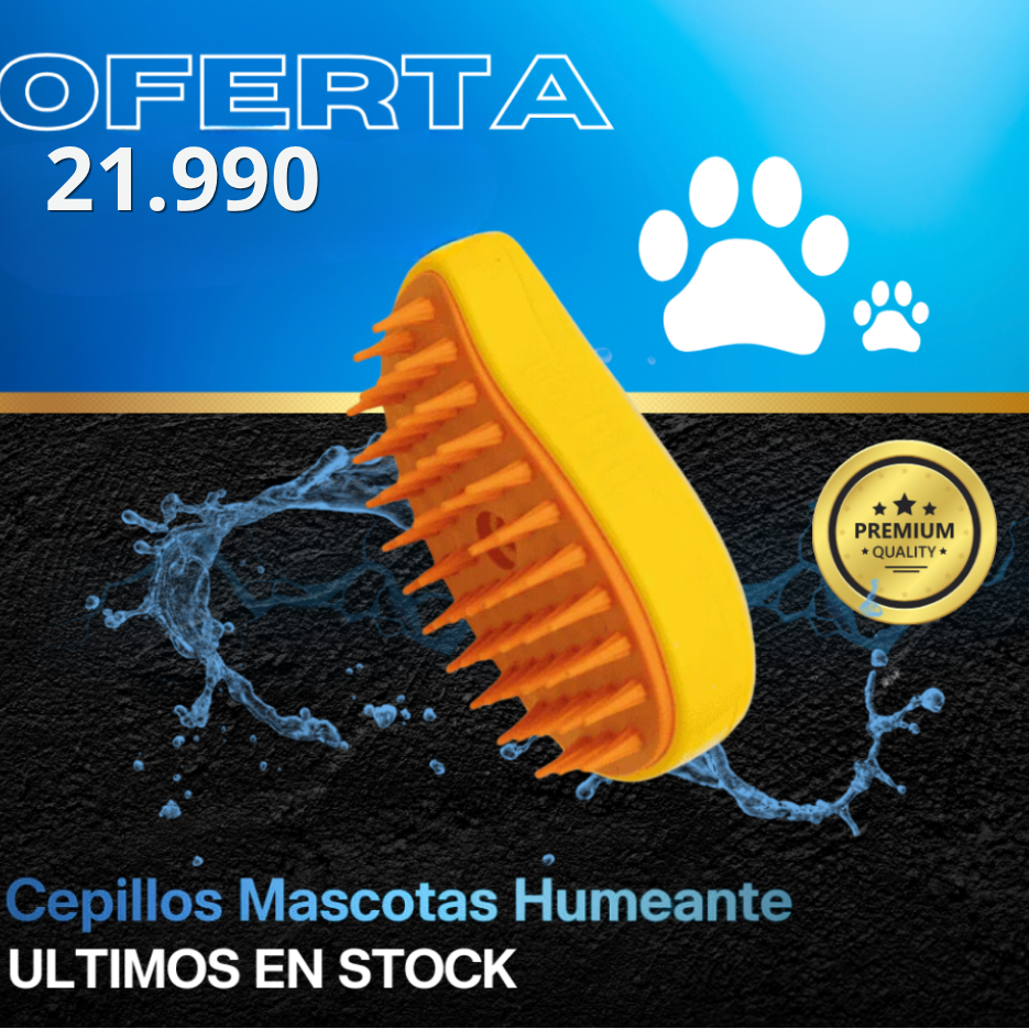Cepillo Vapor Recargable para Mascotas