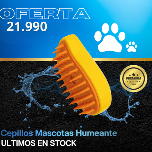Cepillo Vapor Recargable para Mascotas